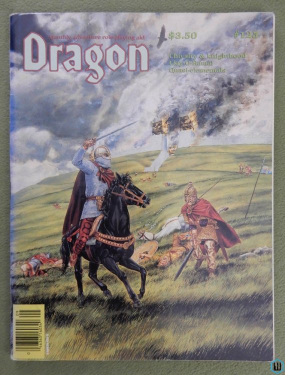 Dragon Magazine, Issue 125 (Chivalry 5 articles, Forgotten Realms plants, Greyhawk)