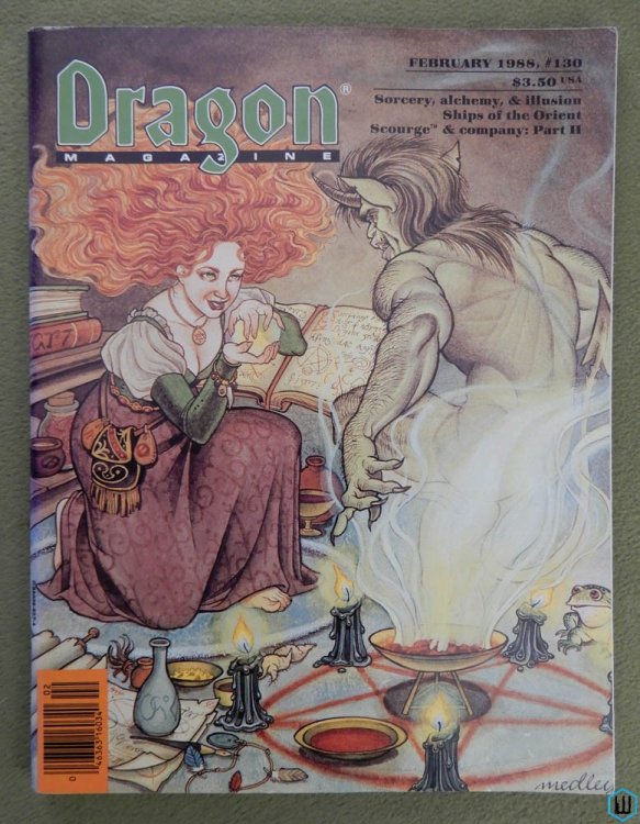 Dragon Magazine, Issue 130 (Sorcery, alchemy, & illusion; Oriental Adventures)
