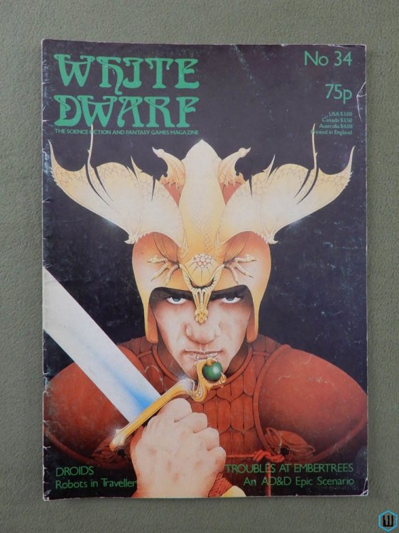 White Dwarf Magazine, Issue 34 (Traveller Robots, AD&D scenario)