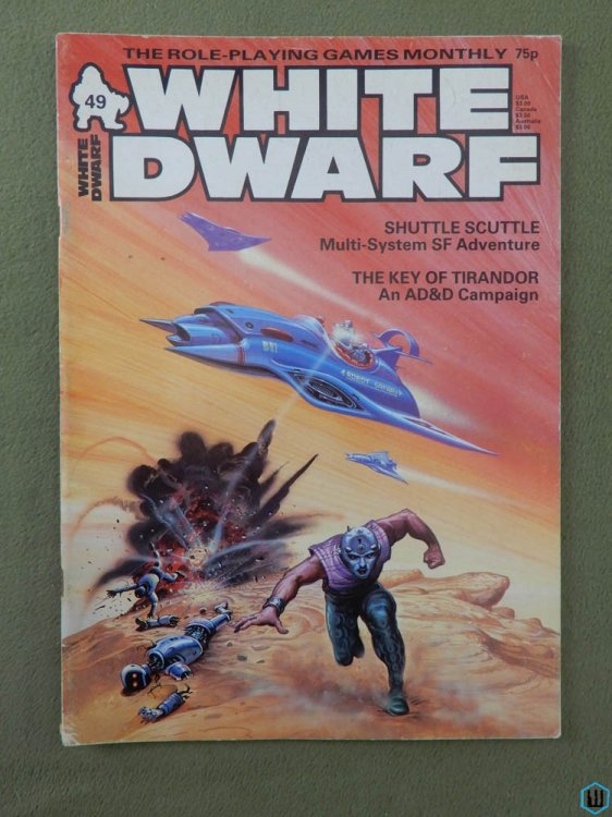 White Dwarf Magazine, Issue 49 (Traveller scenario, AD&D, RQ)