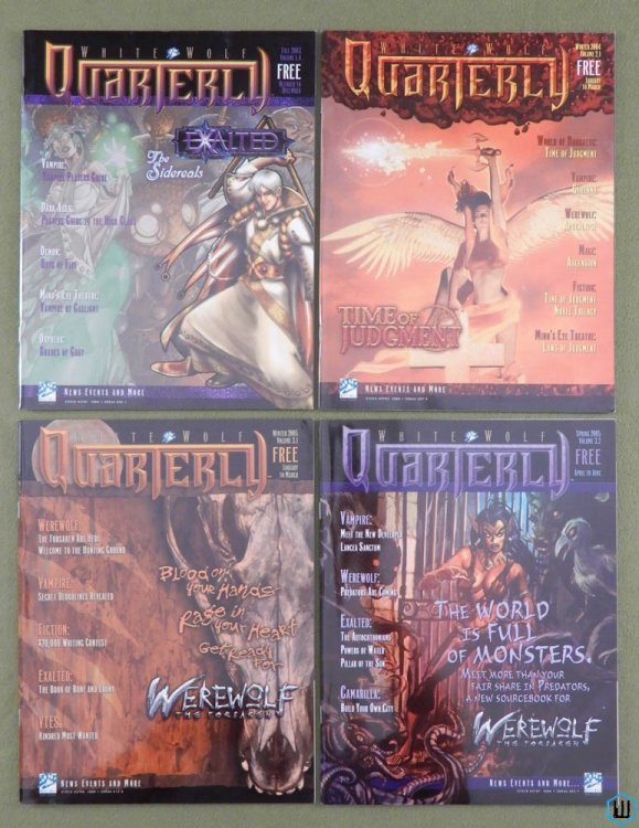 White Wolf Quarterly / Sword & Sorcery Insider: Lot of 4 (Volume 1.4 / 2.1 / 3.1 / 3.2)