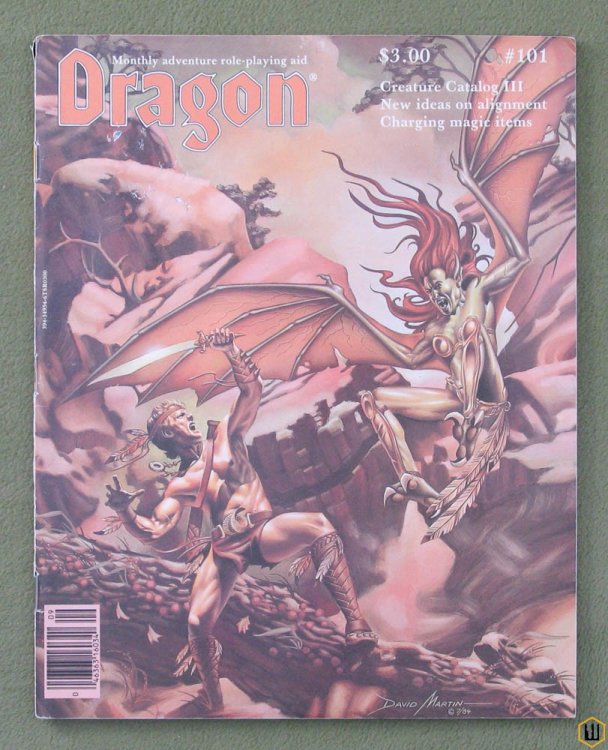 Dragon Magazine, Issue 101: Creature Catalog III; Gamma World battlesuits; Traveller clergy