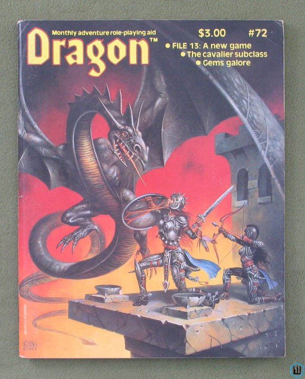 Dragon Magazine, Issue 72 (Cavalier PC, Gems - early Forgotten Realms article)
