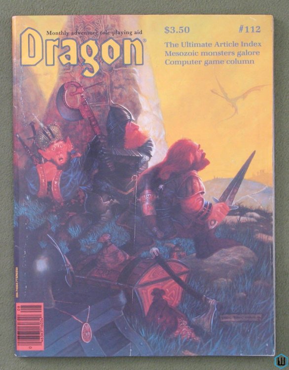 Dragon Magazine, Issue 112 (Dinosaurs, AD&D Partial Armor, Star Frontiers Equipment)