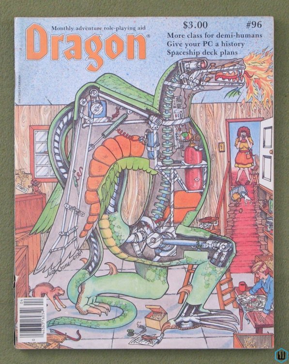 Dragon Magazine, Issue 96 (New demihuman class choices; Star Trek deck plans)