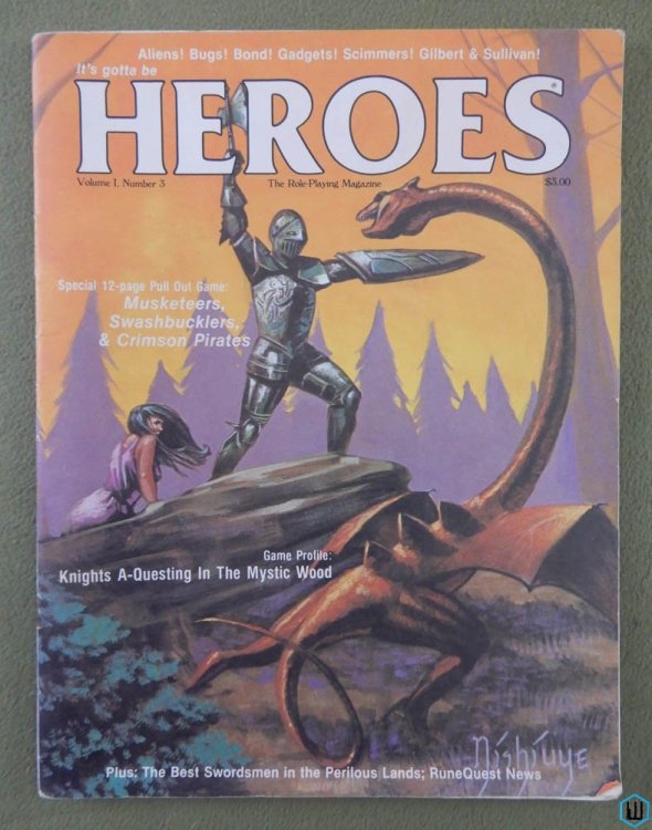 HEROES Role-Playing Magazine: Volume 1, Number 3