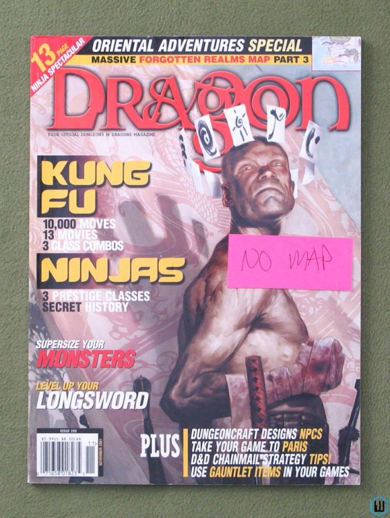 Dragon Magazine, Issue 289 - No map