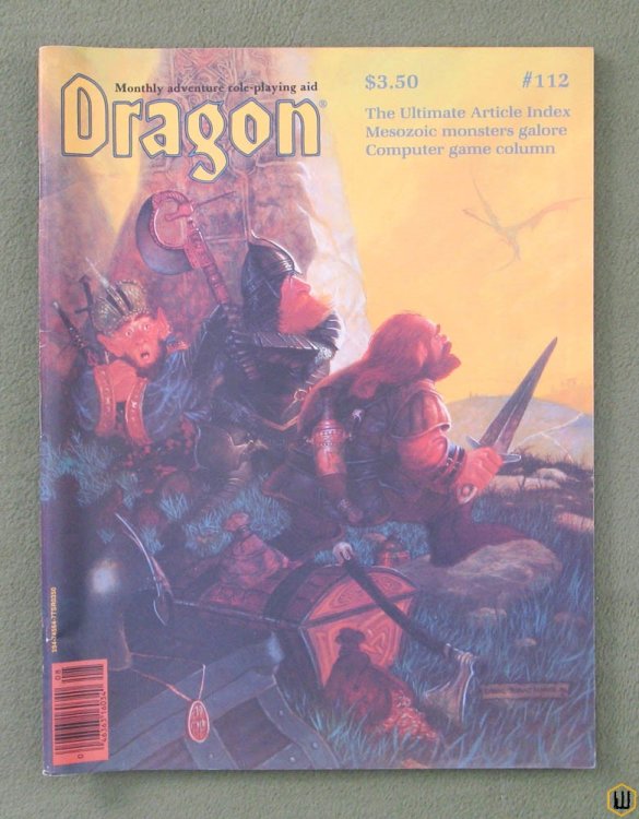 Dragon Magazine, Issue 112 (Dinosaurs, AD&D Partial Armor, Star Frontiers Equipment)