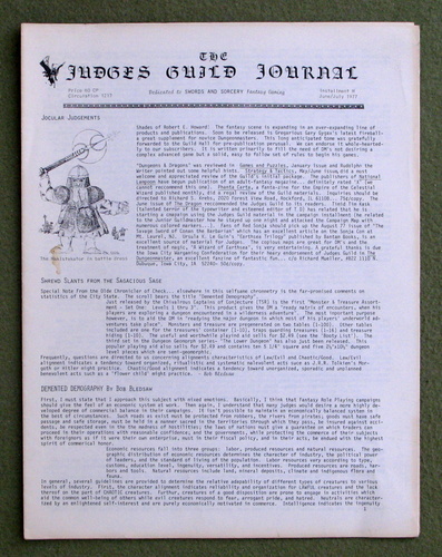 Judges Guild Journal: Installment M (Issue 4: June/July 1977)