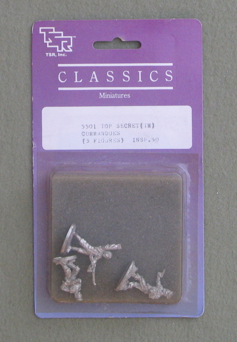 TOP SECRET Commandoes: 3 Figures (TSR RPG Classics Metal Miniatures)