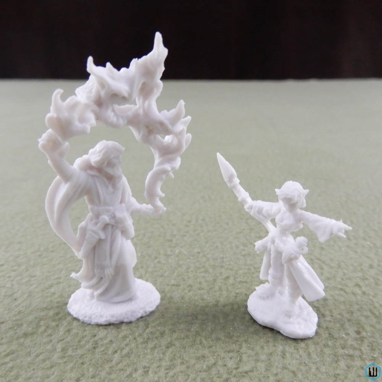 Reaper Miniatures: Aaron Male Wizard Cassie Gnome Wizard