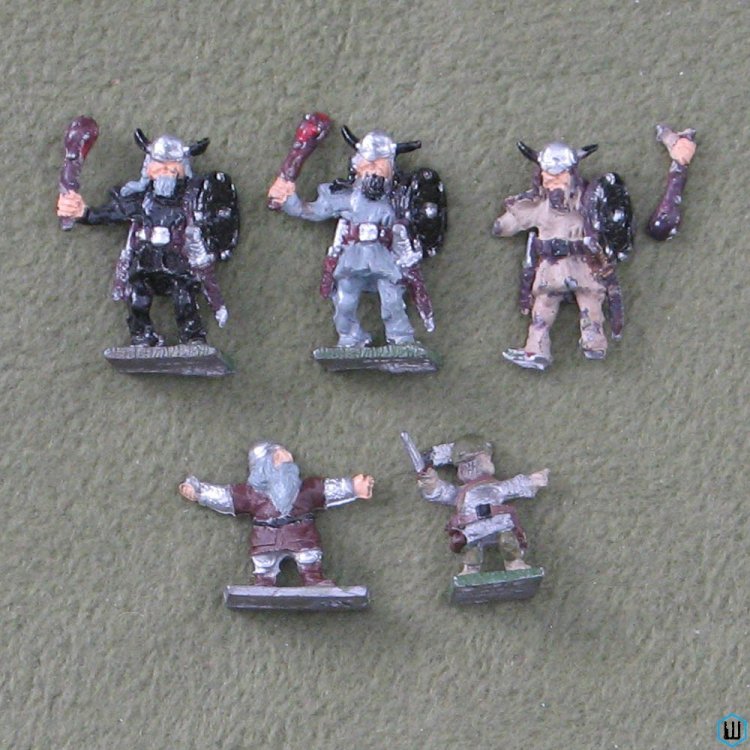 Elan Merch Heritage Figures x5 (Metal Miniatures)