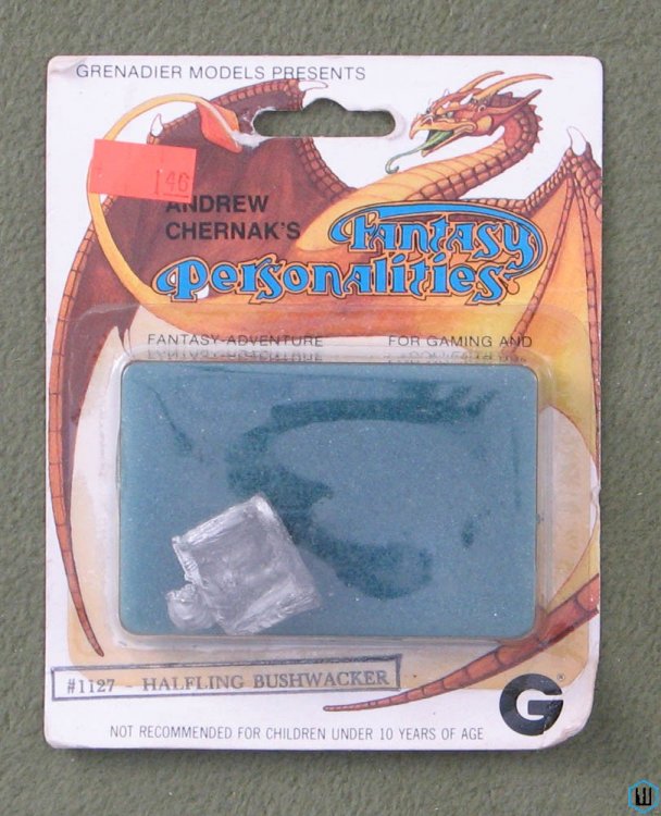 Fantasy Personalities: HALFLING BUSHWACKER Grenadier #1127 Metal Miniature 1989
