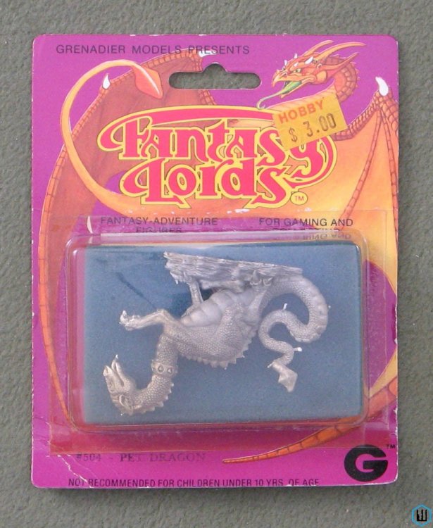 Fantasy Lords: PET DRAGON Grenadier #504 Metal Miniatures minis 1983