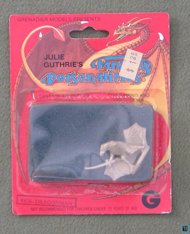 Fantasy Personalities: DRAGONMAN Grenadier #876 Metal Miniature 1987