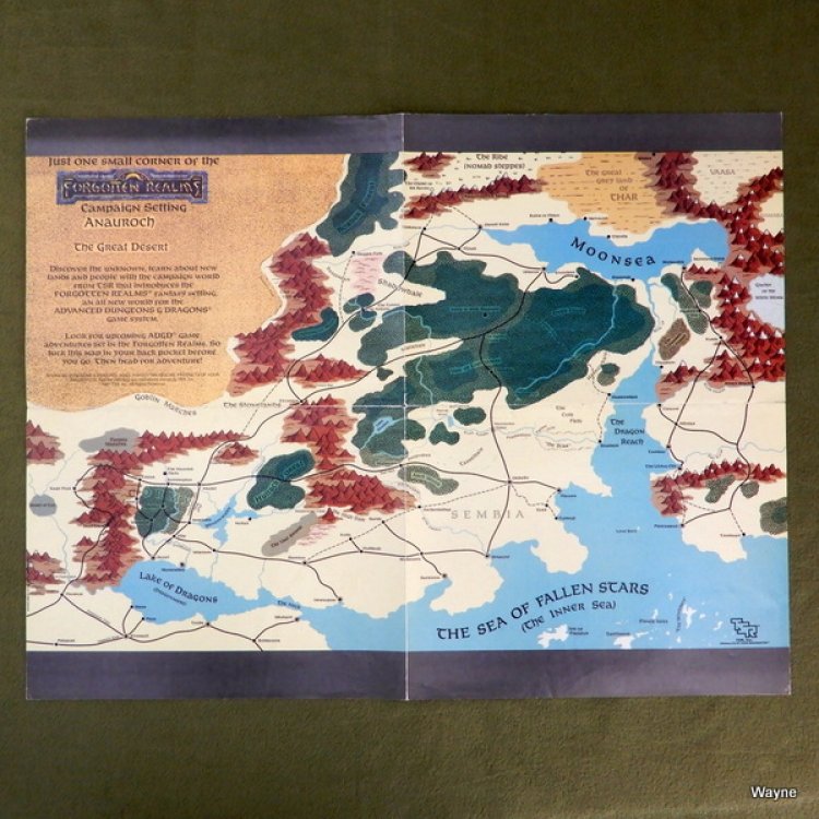 MAP: Just One Small Corner Forgotten Realms Campaign Setting (Dungeons Dragons)