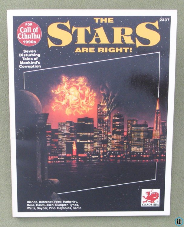 The Stars Are Right (Call Cthulhu RPG) NICE Original 1992 edition