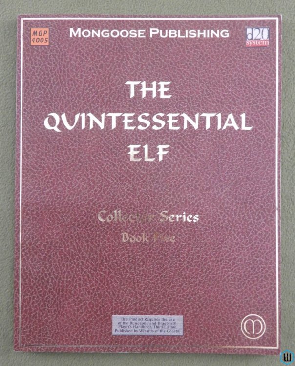 The Quintessential Elf (Dungeons & Dragons 3rd Edition D20 System) NICE