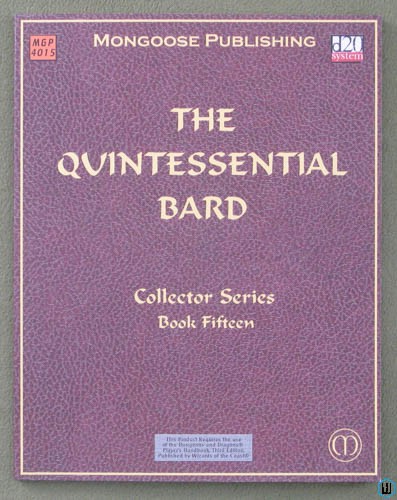 The Quintessential Bard (Dungeons & Dragons 3rd Edition D20 System) NICE