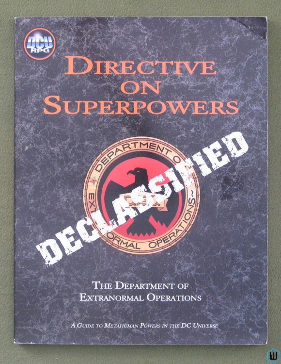 Directive on Superpowers (DC Universe DCU RPG)
