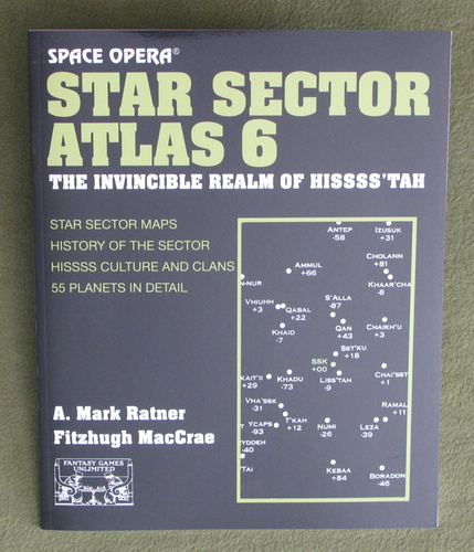 Star Sector Atlas 6: Invincible Realm of Hissss'tah (Space Opera RPG)