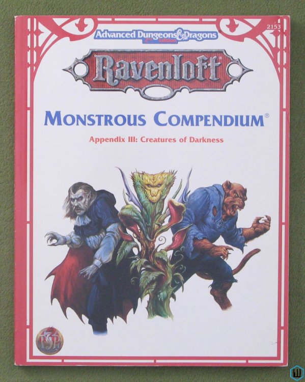 Monstrous Compendium Appendix III 3 (Advanced Dungeons Dragons Ravenloft)
