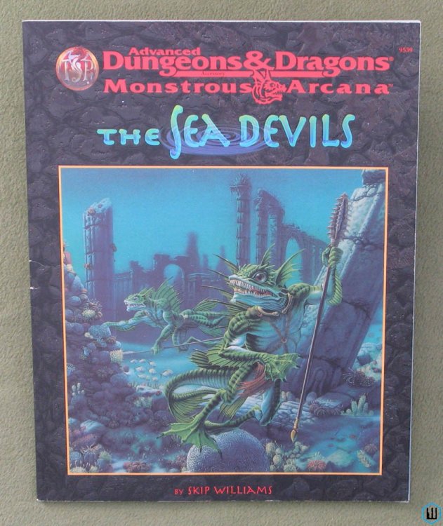 The Sea Devils (Advanced Dungeons Dragons Monstrous Arcana) w Poster Map