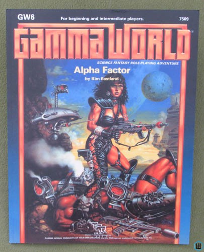 Alpha Factor (Gamma World RPG GW6) REPRINT Paperback TSR 7509