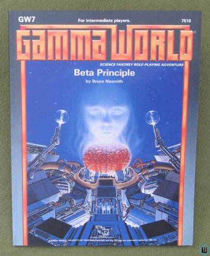 Beta Principle (Gamma World RPG GW7) REPRINT Paperback TSR 7510