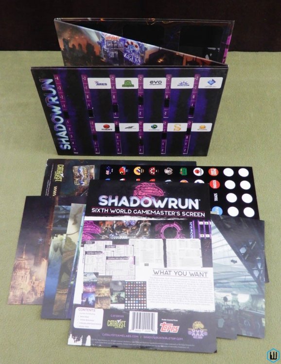 Sixth World Gamemaster's GM Screen (Shadowrun 6th edition RPG)