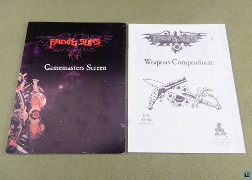 Fading Suns Gamemasters GM Screen and Weapons Compendium