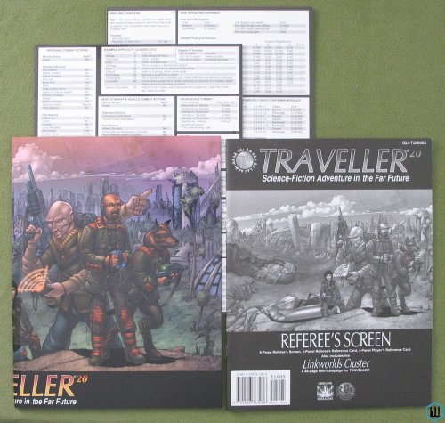 TRAVELLER20 Referee's Screen (Traveller 20 RPG) booklet + all 3 screens