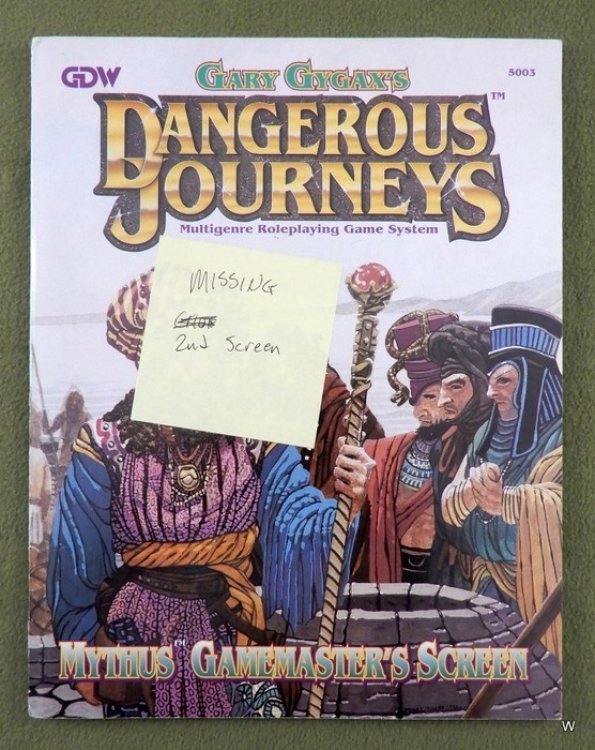 Dangerous Journeys Mythus Gamemasters Screen - MISSING SCREEN 2