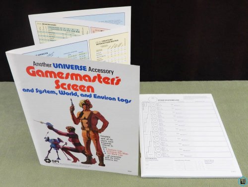 Universe Gamesmaster's Screen (GM Screen + System World Environ Logs)
