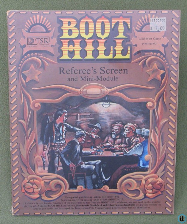 Referee's Screen and Mini-Module - SHRINKWRAP (Boot Hill RPG)