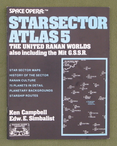 Star Sector Atlas 5 United Ranan Worlds (Space Opera)