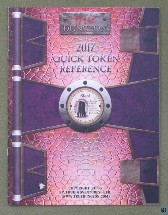 True Dungeon Quick Token Reference 2017