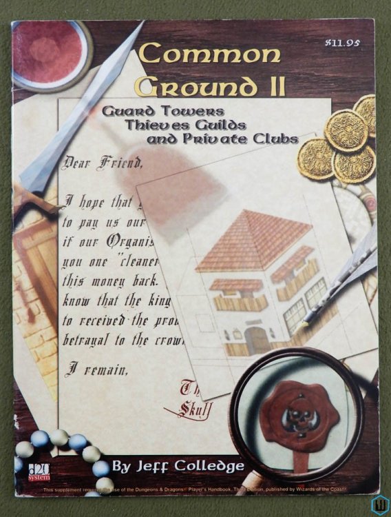 Common Ground II 2: Guard Towers, Thieves Guilds, Private Clubs (d20)