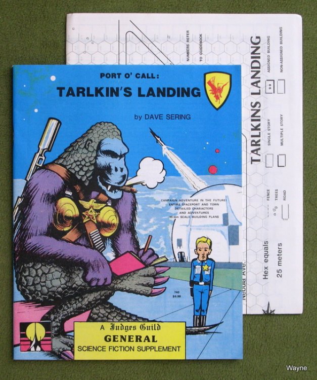 Port O' Call: Tarlkin's Landing (Science Fiction RPG Supplement & Map)