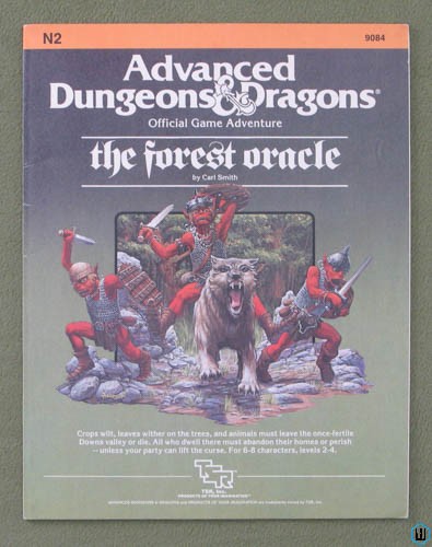 The Forest Oracle (Advanced Dungeons Dragons N2) Original 1984 Edition