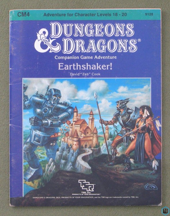 Earthshaker! (Dungeons & Dragons module CM4) Original 1985 edition