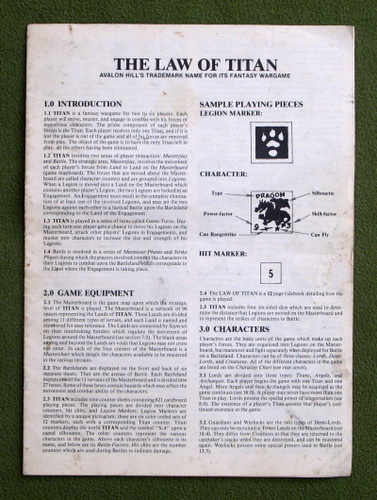Titan Rules Booklet - 