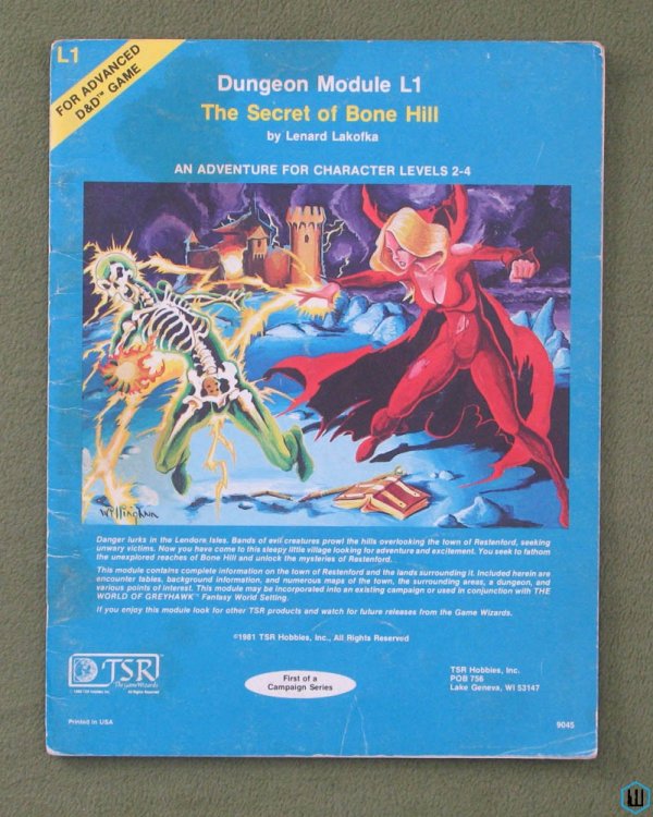 Secret of Bone Hill - PLAY COPY (Advanced Dungeons Dragons L1)