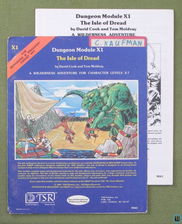 The Isle of Dread - PLAY COPY (Dungeons and Dragons Module X1)