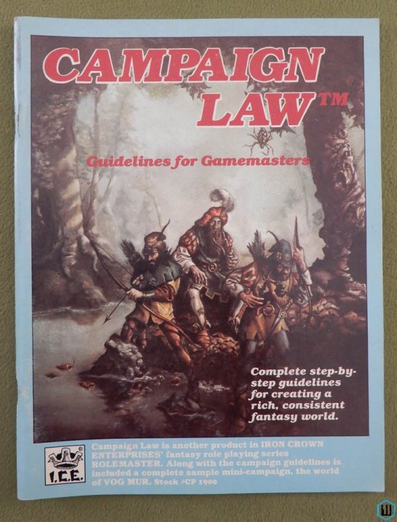 Campaign Law, 1st Edition (Rolemaster RPG)