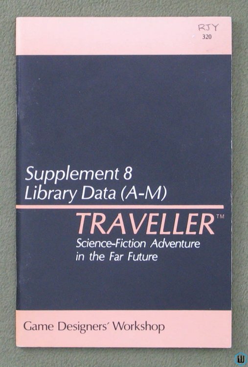 Library Data (A-M): Traveller RPG Supplement 8 - 1ST PRINT