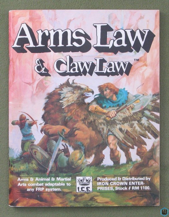 Arms Law & Claw Law (Rolemaster RPG)