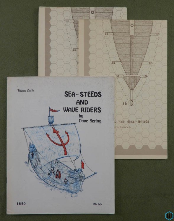 Sea-Steeds and Wave Riders: Fantasy RPG Ships (1st print w Maps)
