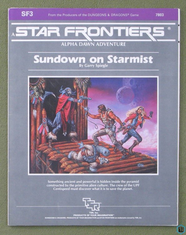 Sundown on Starmist (Star Frontiers RPG Module SF3) Original 1984 edition