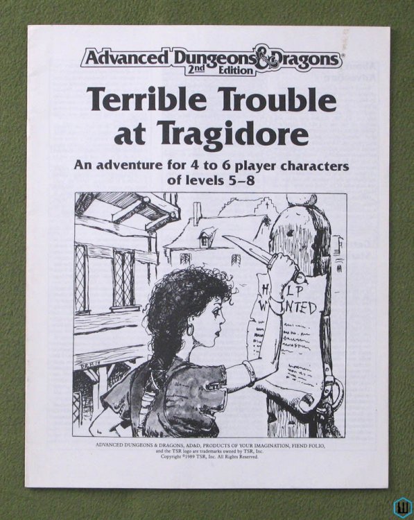 Terrible Trouble at Tragidore (Advanced Dungeons & Dragons Adventure Module)
